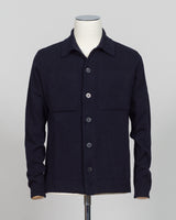Crafted from a luxurious blend of wool and cashmere, the FLY3 Overshirt brings refined layering to your wardrobe. The structured silhouette works seamlessly over knitwear or worn open as a statement piece. Rich navy tone pairs effortlessly with neutrals and bold colors alike. Ideal for transitional seasons and versatile enough for both casual and tailored occasions. Expertly finished with attention to detail throughout.