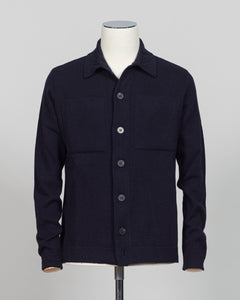 Crafted from a luxurious blend of wool and cashmere, the FLY3 Overshirt brings refined layering to your wardrobe. The structured silhouette works seamlessly over knitwear or worn open as a statement piece. Rich navy tone pairs effortlessly with neutrals and bold colors alike. Ideal for transitional seasons and versatile enough for both casual and tailored occasions. Expertly finished with attention to detail throughout.
