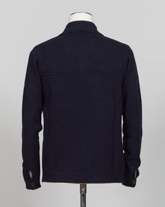 Crafted from a luxurious blend of wool and cashmere, the FLY3 Overshirt brings refined layering to your wardrobe. The structured silhouette works seamlessly over knitwear or worn open as a statement piece. Rich navy tone pairs effortlessly with neutrals and bold colors alike. Ideal for transitional seasons and versatile enough for both casual and tailored occasions. Expertly finished with attention to detail throughout.
