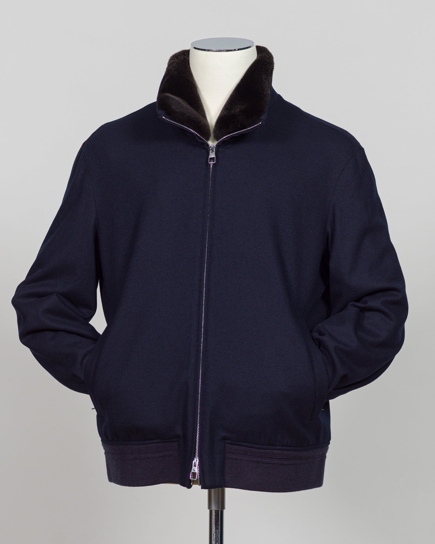 The Montecore Blouson Jacket exemplifies modern tailoring with its refined silhouette and versatile navy colorway. Crafted from premium materials, this blouson delivers structured elegance suitable for both professional and refined casual settings.

The jacket features a contemporary fit that balances comfort with polished aesthetics. Its streamlined design works seamlessly layered over knitwear or worn as a standalone piece, making it an essential addition to a curated wardrobe.

Ideal for the discerning g