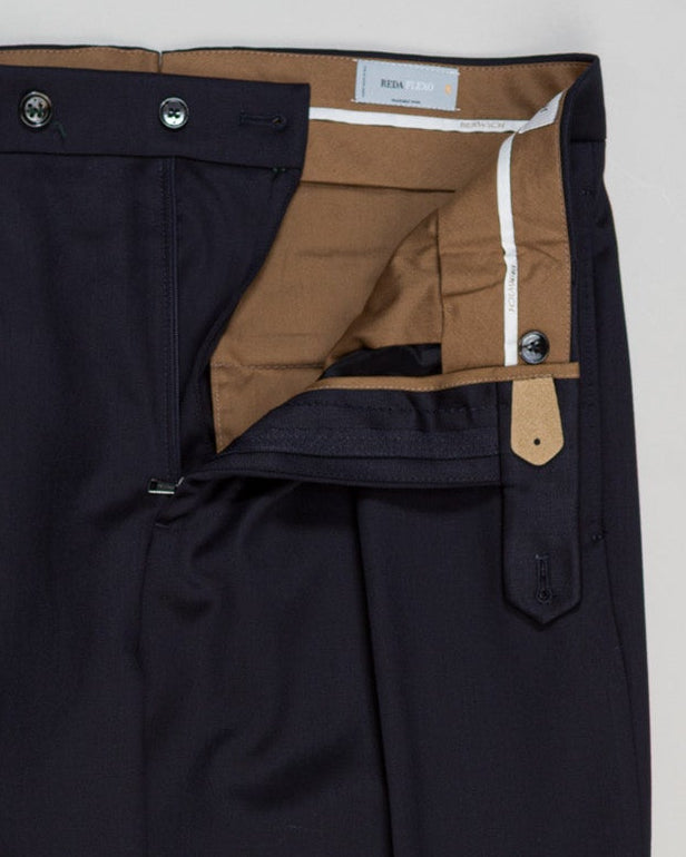 Italian tailoring meets contemporary comfort in these Berwich Chiaia trousers. Crafted from long-staple wool with subtle stretch, they drape with precision while moving with you. Navy provides versatile elegance across seasons. A refined foundation for tailored wardrobes. Berwich Chiaia Long Wool Stretch Trousers / Navy