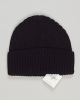 Crafted from pure merino wool, this ribbed beanie delivers warmth and breathability in equal measure. The fine-gauge knit resists pilling while maintaining its shape through countless wears. A timeless essential that transitions seamlessly from casual to refined settings, offering quiet sophistication in a versatile black tone.Calimar Ribbed Merino Beanie / Black