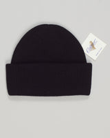 Classic wool watch cap in deep black. Soft merino blend delivers warmth and comfort for everyday wear. Refined fit transitions seamlessly from casual to sophisticated settings. Calimar Wool Watch Cap / Black