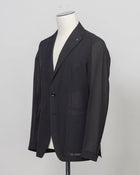 Composition: 55% Polyamide(Nylon) 45% Polyester
Modello: Monte Carlo / 1SMC22K
Color: Black / EN804
Unconstructed shoulder
Unlined
2 Buttons

Notch lapel
Patch pockets
Side vents
Made in Martina Franca, Italy
