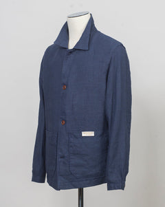 100% linen
Two patch pockets
Made in Italy
Color: Blue/4266
Art. CAM03 3L084 Tela Genova Camillo Linen Overshirt / Blue