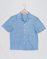Article: RUD-D2
Denim chambray&nbsp;
Composition: 100% Cotton
Tela Genova Cuban Collar Shirt / Light Denim
Made in Italy&nbsp;