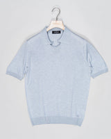 Composition: 100% Silk
Color: 050 / Light Grey
Article: 43129 / 23503
Model: Tennis M/M
Made in Italy Gran Sasso Capri Collar Silk Knit / Light Grey