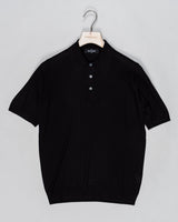 Composition: 100% Silk
Color: 099 / Black
Article: 43110 / 23503
Model: Tennis M/M
Made in Italy Gran Sasso Silk Polo / Black
