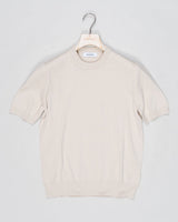 Ribbed collar
Short sleeves
Composition: 100% egyptian cotton
Style: Paricollo
57188/18163
Col. 012 Beige
Made in Italy Gran Sasso Heavy Cotton Knit T-Shirt / Beige