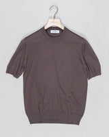 Ribbed collar
Short sleeves
Composition: 100% egyptian cotton
Style: Paricollo
57188/18163
Col. 140 Brown
Made in Italy Gran Sasso Heavy Cotton Knit T-Shirt / Brown