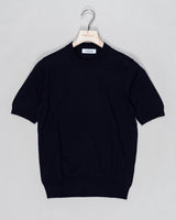 Ribbed collar
Short sleeves
Composition: 100% egyptian cotton
Style: Paricollo
57188/18163
Col. 598 Navy
Made in Italy Gran Sasso Heavy Cotton Knit T-Shirt / Navy