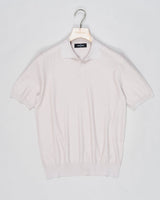 Composition: 55% Silk 45% Cotton
Color: 101 / Light Grey
Article: 43171 / 16221
Model: Tennis M/M
Made in Italy Gran Sasso Textured Capri Collar Knit / Light Grey