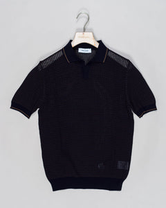 Composition: 100% Cotton
Color: 598 / Navy
Article: 57191 / 20650
Model: Tennis M/M
Made in Italy Gran Sasso Contrast Capri Collar Shirt / Navy
