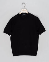 Composition: 100% Silk
Color: 099 / Black
Article: 43112 / 23503
Model: Paricollo M/M
Made in Italy Gran Sasso Knitted Silk T-Shirt / Black