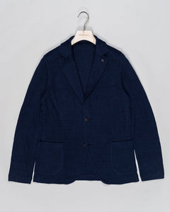 Composition: 68% Linen 32% Cotton
Color: 598 / Blue
Article: 57156 / 18652
Model: Giacca M/L
Made in Italy Gran Sasso Knitted Blazer / Blue
