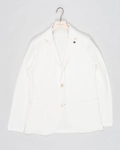 Composition: 68% Linen 32% Cotton
Color: 001 / White
Article: 57156 / 18652
Model: Giacca M/L
Made in Italy Gran Sasso Knitted Blazer / White
