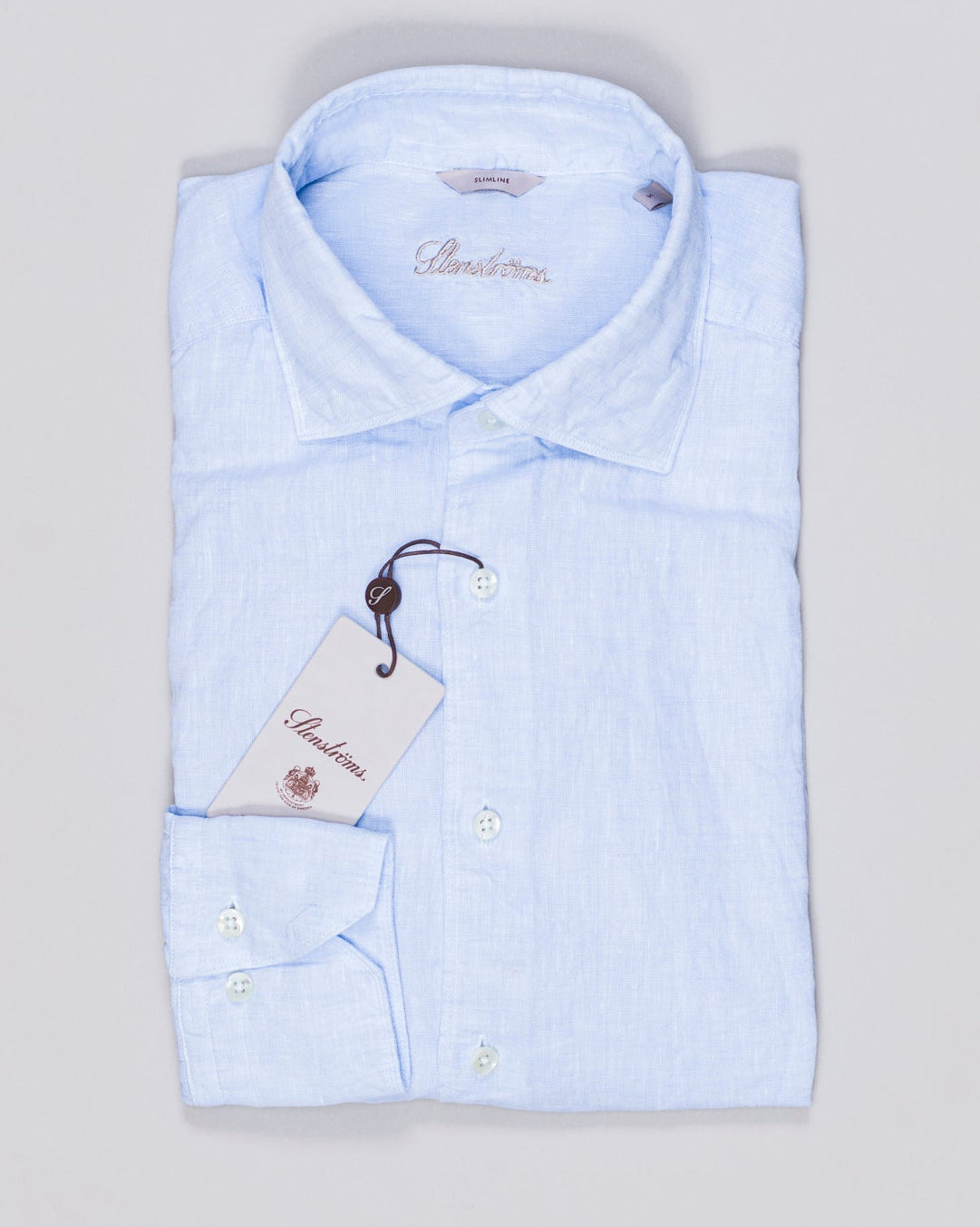Art. 7747219170
Col. 110 Light Blue
Slimline
100% Linen Stenströms Linen Shirt / Light Blue