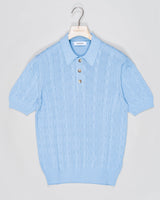 Composition: 100% Cotton
Color: 513 / Light Blue
Article: 23179 / 18172
Model: Tennis M/M
Made in Italy Gran Sasso Cable Polo / Light Blue