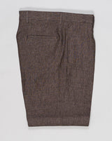 Composition: 100% Linen
Model: Chiaia Long
Article: lm104 &nbsp;
Color: Brown&nbsp;
PU19CHIAIALONGLM104 62034990
Made in Martina France, Puglia, Italy Berwich Chiaia Long Linen 1 Pleat Trousers / Brown