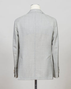 Single breasted
Notch lapel
Two buttons in front
Four sleeve buttons
Welted chest pocket
Patch side pockets
Modello: Sorrento
Hand finished&nbsp;
Half canvas
Half lined
Composition: 100% Virgin Wool
Article: G271012
Col. Light Grey
Made in Napoli, Italy Luigi Borrelli Hopsack Jacket / Light Grey