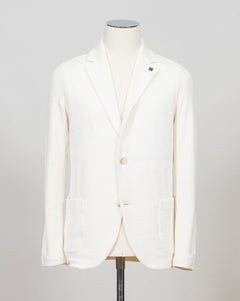 Composition: 68% Linen 32% Cotton
Color: 001 / White
Article: 57156 / 18652
Model: Giacca M/L
Made in Italy Gran Sasso Knitted Blazer / White