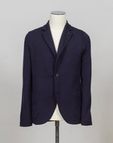Composition: 100% Virgin Wool
Color: 598 / Navy
Article: 57156 / 14512
Model: Giacca M/L
Made in Italy Gran Sasso Knitted Wool Blazer / Navy