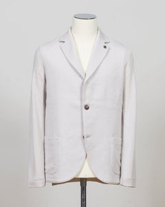 Composition: 100% Virgin Wool
Color: 051 / Light Grey
Article: 57156 / 14512
Model: Giacca M/L
Made in Italy Gran Sasso Knitted Wool Blazer / Light Grey