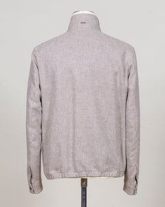 Composition: 57% Linen 27% Polyamide 16% Cotton
Article: GI000633U 17154
Color: 8600 / Light Brown
Made in Italy Herno Puppytooth Bomber Jacket / Light Brown