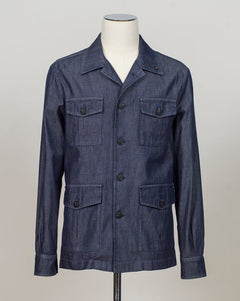 Model: 78110/56100
Material: 98 % Cotton 2% Polyester
Color: 598 Dark Denim Blue
Made in Italy Gran Sasso Denim Overshirt / Dark Blue