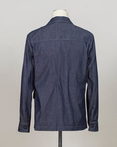 Model: 78110/56100
Material: 98 % Cotton 2% Polyester
Color: 598 Dark Denim Blue
Made in Italy Gran Sasso Denim Overshirt / Dark Blue