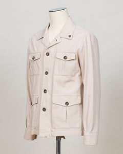 Model: 78110/56100
Material: 100% Cotton
Color: 012 Light Beige
Made in Italy Gran Sasso Cotton Twill Overshirt / Light Beige