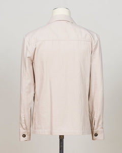 Model: 78110/56100
Material: 100% Cotton
Color: 012 Light Beige
Made in Italy Gran Sasso Cotton Twill Overshirt / Light Beige
