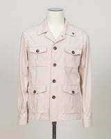Model: 78110/56100
Material: 100% Cotton
Color: 012 Light Beige
Made in Italy Gran Sasso Cotton Twill Overshirt / Light Beige