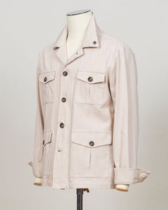 Model: 78110/56100
Material: 100% Cotton
Color: 012 Light Beige
Made in Italy Gran Sasso Cotton Twill Overshirt / Light Beige