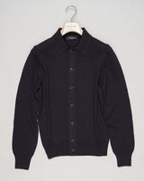 Composition: 93% Cotton 7% Cashmere
Color: 598 / Navy
Article: 23114 / 17801
Model: Cardigan M/L
Made in Italy Gran Sasso Cotton &amp; Cashmere Cardigan / Navy