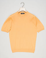 Composition: 100% Silk
Color: 320 / Yellow
Article: 43112 / 23503
Model: Paricollo M/M
Made in Italy Gran Sasso Knitted Silk T-Shirt / Yellow