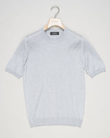 Composition: 100% Silk
Color: 050 / Light Grey
Article: 43112 / 23503
Model: Paricollo M/M
Made in Italy Gran Sasso Knitted Silk T-Shirt / Light Grey