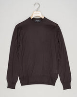 Composition: 40% Virgin Wool 30% Cashmere 30% Silk
Color: 198 / Dark Brown
Article: 43145 / 16401
Model: Paricollo M/L
Made in Italy Gran Sasso Wool Cashmere &amp; Silk Knit / Dark Brown