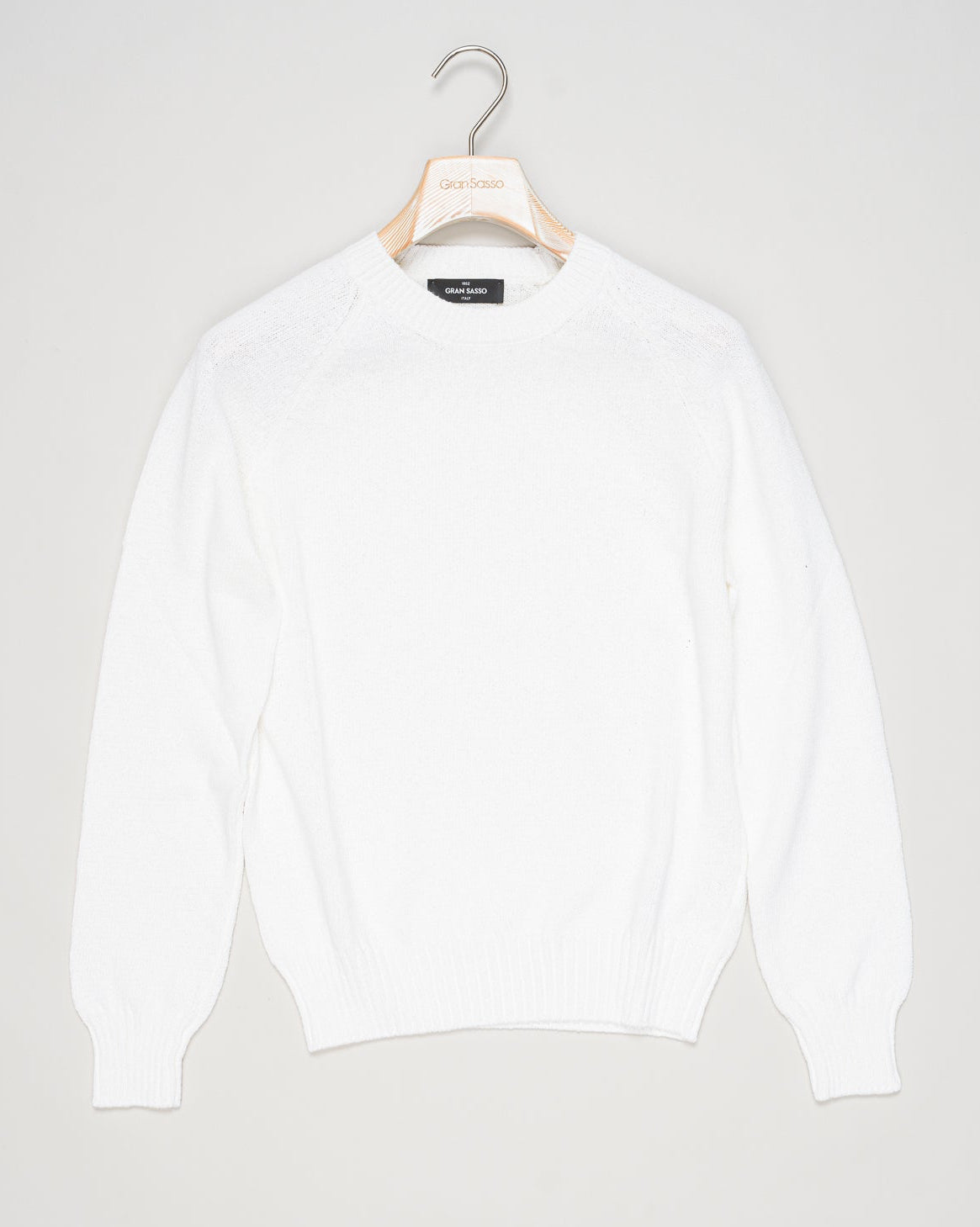 Composition: 93% Cotton 7% Cashmere
Color: 002 / White
Article: 23136 / 17802
Model: Paricollo M/L
Made in Italy &nbsp;Gran Sasso Cotton & Cashmere Knit / White