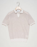 Composition: 100% Cotton
Color: 006 / Natural
Article: 57191 / 20650
Model: Tennis M/M
Made in Italy Gran Sasso Contrast Capri Collar Shirt / Natural