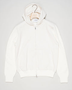 Art.&nbsp;23137/76011
Col. 006 Off White
Two-way zipper
98% cotton 2% polyamide
Made in Italy Gran Sasso Heavy Cotton Full-Zip Hoodie / Off White