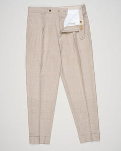 Fabric: Loro Piana Summertime: 71% Virgin wool natural stretch 15% Silk 14% Linen
Model: Chiaia Long
Article: PU19CHIAIALONGLP184U
Color: Beige
Made in Martina Franca, Puglia, Italy Berwich Chiaia Long Loro Piana Summertime Trousers / Beige
