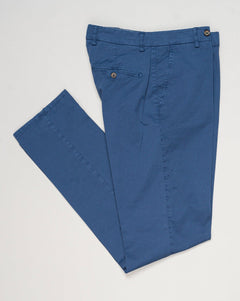 Berwich Garment Dyed Cotton Chinos / Avio