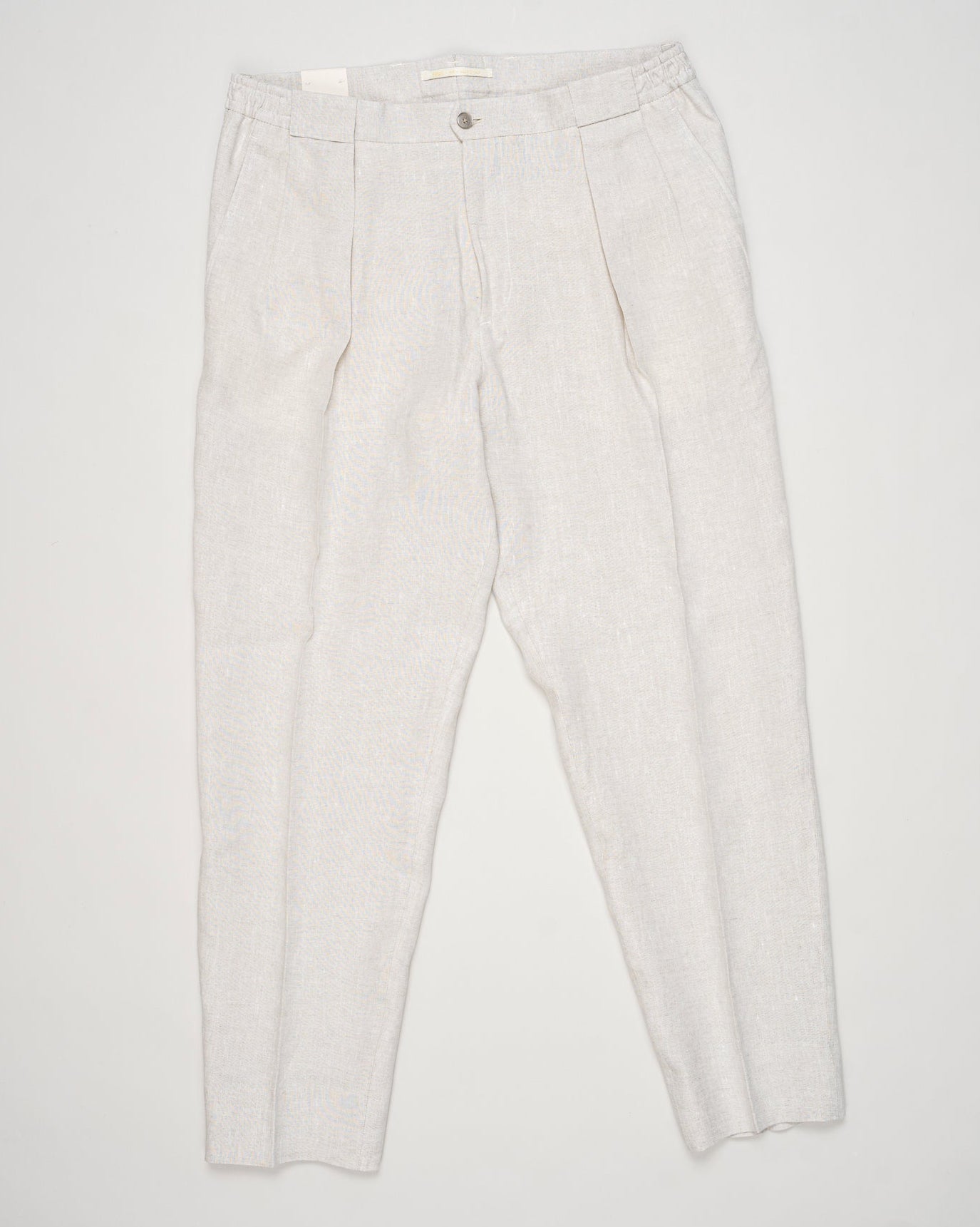 Mod. Portobellos
Art. 300118
Col. 00023 Natural
100% linen
Made in Italy Briglia Portobello Linen Trousers / Natural