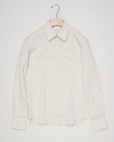 Composition: 100% Linen
Snap buttons on front and cuffs
Article: 1082 921
Model: WEST
Color: Light Beige
Made in Italy Alessandro Gherardi Linen Western Shirt / Light Beige