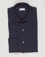 Composition: 100% Cotton
Article: J133
Model: FJ17
Collar: B878
Color: Dark Blue/ 02
Made in Italy Sonrisa Cotton Jersey Shirt / Dark Blue