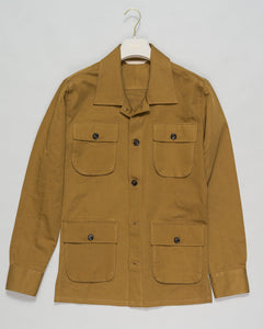 Safari jacket
4 patch pockets
Unlined
Made in Italy Briglia Safari Jacket / Mustard
