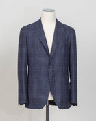 Montecarlo 1SHO22K (1.5cm longer)
Notch
SB 2 bot
2 sp
 Art 440022
Col B1161
86% Wool 14% pl
Made in Martina Franca, Italy Tagliatore Glencheck Jacket / Blue & Navy