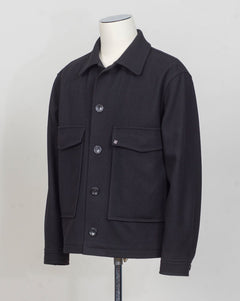 ADIB Shirt Jacket
Fabric: 100% wool Loro Piana / Capolavoro
Art 770065
Col N1234 (Black)
Made in Martina Franca, Italy Tagliatore Wool &amp; Cashmere Shirt Jacket / Black