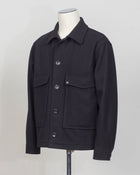 ADIB Shirt Jacket
Fabric: 100% wool Loro Piana / Capolavoro
Art 770065
Col N1234 (Black)
Made in Martina Franca, Italy Tagliatore Wool & Cashmere Shirt Jacket / Black